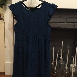 Xhilaration Lacy Dress w/ Semi-deep Back and Bow
